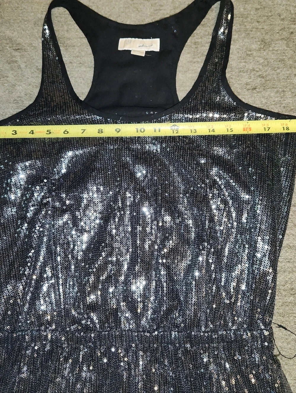 Michael Kors Black Sequin Mini Dress